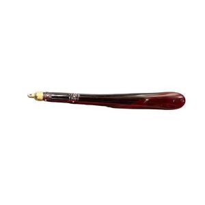 Lucite Vintage Red Shoe Horn with Gold Tip 1970's